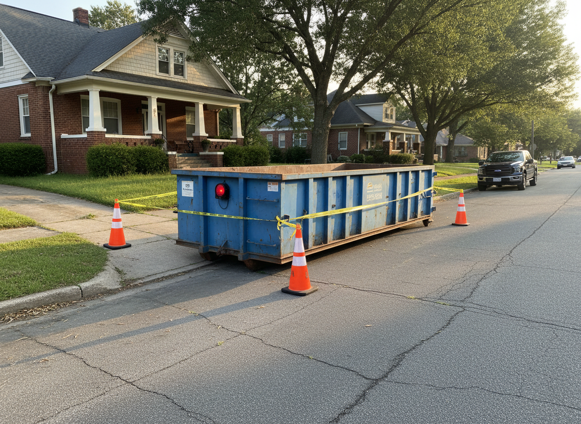 Memphis Rules for Placing a Dumpster on the Street or Driveway